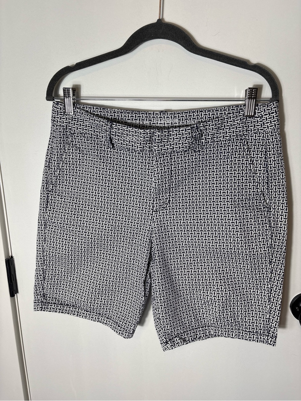 Gap Blue Patterned Bermuda Shorts Size 10 Summer Coastal Style Preppy Golfcore